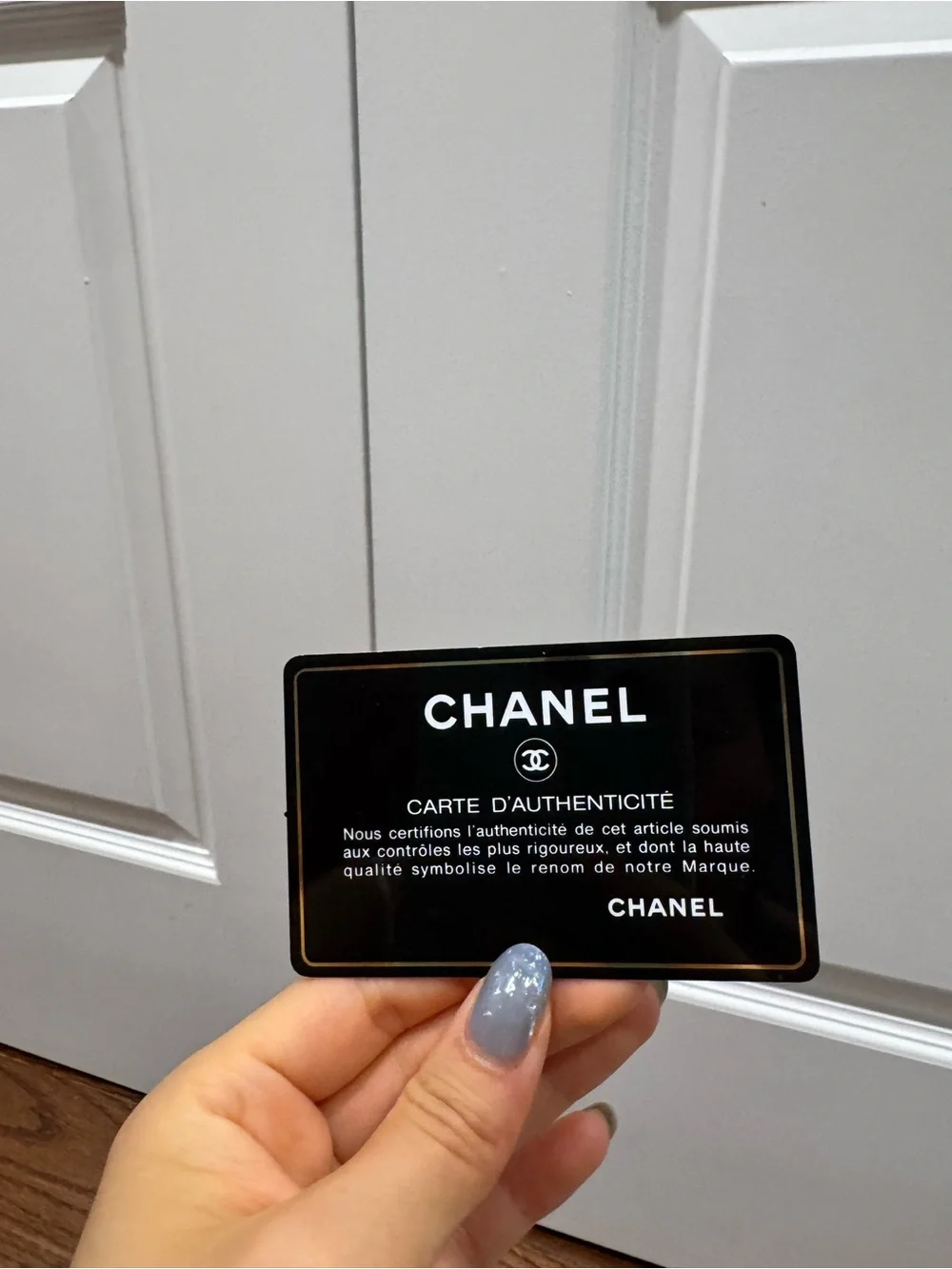 CHANEL Black Quilted Caviar Leather Wallet with Gold Hardware